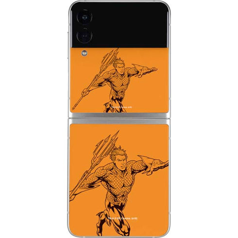 DC Comics Aquaman Comic Pop Galaxy Z Flip3 5G Skin